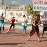 Ginástica no bairro Industrial abre atividades esportivas do Projeto Verão 2006 - Fotos: Edinah Mary