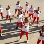 Integrantes do Clube das Mães participam de Aulão de ginástica no bairro Santos Dumont - Fotos: Silvio Rocha