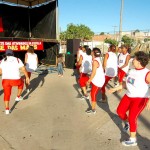 Integrantes do Clube das Mães participam de Aulão de ginástica no bairro Santos Dumont - Fotos: Silvio Rocha