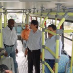 Mais 11 ônibus novos foram colocados em circulação hoje - Fotos: Lindivaldo Ribeiro