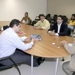 Convênio com a empresa TIM formaliza entrega de computadores para a Secom - Fotos: Márcio Garcez
