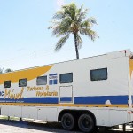 Cursos na área de hotelaria são oferecidos gratuitamente pela Fundat na carretaescola do Senac  - Fotos: Márcio Garcez