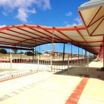 Terminal de ônibus da Zona Oeste ganha reforço na estrutura metálica - Fotos: Silvio Rocha