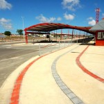 Terminal de ônibus da Zona Oeste ganha reforço na estrutura metálica - Fotos: Silvio Rocha
