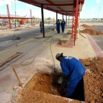 Terminal de ônibus da Zona Oeste ganha reforço na estrutura metálica - Fotos: Silvio Rocha