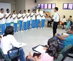 Adolescentes atendidos pela Semasc fazem apresentação durante Encontro de Funcionários do Incra - Fotos: Márcio Garcez