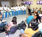 Adolescentes atendidos pela Semasc fazem apresentação durante Encontro de Funcionários do Incra - Fotos: Márcio Garcez
