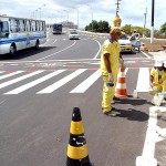 Rótula da avenida Beira Mar será aberta ao trânsito hoje à tarde - Fotos: Márcio Garcez