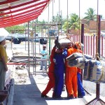 Teste de carga avalia nova cobertura do Terminal de Integração zona Sul - Fotos: Lindivaldo Ribeiro