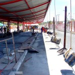 Teste de carga avalia nova cobertura do Terminal de Integração zona Sul - Fotos: Lindivaldo Ribeiro