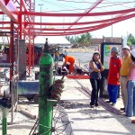 Teste de carga avalia nova cobertura do Terminal de Integração zona Sul - Fotos: Lindivaldo Ribeiro