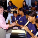 Presidente chega a Aracaju e prestigia apresentação de integrantes do programa Pouso Seguro das Crianças - Fotos: Márcio Dantas