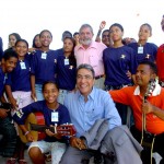 Presidente chega a Aracaju e prestigia apresentação de integrantes do programa Pouso Seguro das Crianças - Fotos: Márcio Dantas