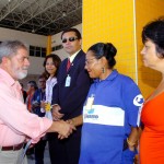 Presidente chega a Aracaju e prestigia apresentação de integrantes do programa Pouso Seguro das Crianças - Fotos: Márcio Dantas