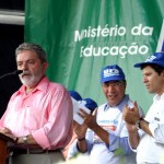 Marcelo Déda acompanha o presidente Lula no lançamento da pedra fundamental do campus da UFS em Itabaiana  - Fotos: Márcio Garcez