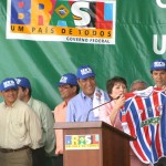 Marcelo Déda acompanha o presidente Lula no lançamento da pedra fundamental do campus da UFS em Itabaiana  - Fotos: Márcio Garcez