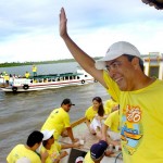 Prefeito participa de barqueata em defesa do Rio Sergipe nos 151 anos de Aracaju - Fotos: Márcio Dantas