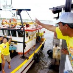 Prefeito participa de barqueata em defesa do Rio Sergipe nos 151 anos de Aracaju - Fotos: Márcio Dantas