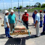 Teste de carga avalia estrutura do terminal de ônibus Zona Oeste - Fotos: Lindivaldo Ribeiro