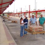 Teste de carga avalia estrutura do terminal de ônibus Zona Oeste - Fotos: Lindivaldo Ribeiro