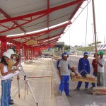 Teste de carga avalia estrutura do terminal de ônibus Zona Oeste - Fotos: Lindivaldo Ribeiro