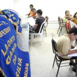 Estudantes da EMEF Laonte Gama aprendem teoria musical - Fotos: Márcio Garcez