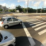 Nova rótula da Coroa do Meio agrada motoristas e pedestres - Fotos: Silvio Rocha