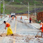 Prefeito volta a inspecionar obras do Santa Maria após chuvas do final de semana - Fotos: Wellington Barreto