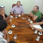 Banda Naurêa visita gabinete do prefeito com proposta para divulgação de Aracaju em turnê na Europa - Fotos: Sílvio Rocha