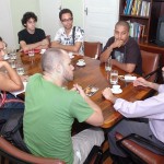 Banda Naurêa visita gabinete do prefeito com proposta para divulgação de Aracaju em turnê na Europa - Fotos: Sílvio Rocha
