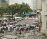 Chuvas não inibiram manifestação de combate à violência infantojuvenil  - Fotos: Sílvio Rocha