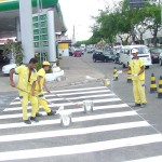 SMTT reforça sinalização na Visconde de Maracaju - Fotos: Ascom/SMTT