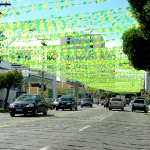 PMA decora cidade com bandeirolas verdes e amarelas - Fotos: Wellington Barreto