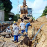 45% das obras de infraestrutura nas ruas da Atalaia já foram executadas - Fotos: Wellington Barreto