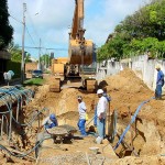 45% das obras de infraestrutura nas ruas da Atalaia já foram executadas - Fotos: Wellington Barreto