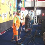 Limpeza da Praça de Eventos Hilton Lopes acontece nas primeiras horas da manhã - Fotos: Ascom/Emsurb