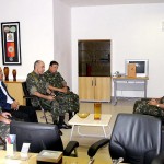 Prefeito recebe comandante da 6ª Região Militar em audiência - Fotos: Wellington Barreto