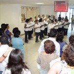 Coral da terceira idade do Castelo Branco se apresenta no Centro Administrativo da PMA - Fotos: Márcio Garcez