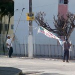 Emsurb fiscaliza colocação indevida de faixas pela cidade - Fotos: Wellington Barreto