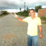 Morador do Loteamento Diana elogia trabalho da Prefeitura - Foto: Silvio Rocha