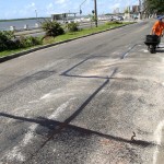 Emurb recupera corredor de ônibus da avenida Rio Branco - Fotos: Márcio Garcez