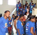 Adolescentes atendidos pela Semasc se emocionam ao assistir peça teatral - Fotos: Ascom/Semasc