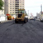 Emurb faz o recapeamento asfáltico da rua Franklin Campos Sobral - Fotos: Meme Rocha