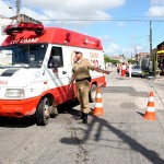 Samu prestou suporte ao público presente no desfile da rede municipal de ensino - Fotos: Márcio Garcez