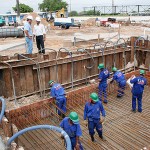 Primeiro bloco de novo viaduto será concretado hoje - Fotos: Márcio Garcez