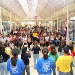Coral de Escola Municipal se apresenta em shopping da capital - Fotos: Márcio Garcez