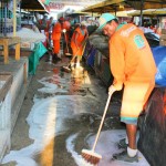PMA desenvolve mais uma operação para lavagem geral do Mercado Albano Franco - Fotos: Silvio Rocha