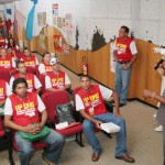 SMS faz palestras de prevenção às DSTs/AIDS para trabalhadores do G Barbosa   - Fotos: Silvio Rocha