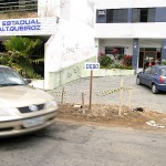 Companhia de Saneamento de Sergipe continua executando obras irregulares - Fotos: Márcio Garcez