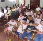 Crianças do Peti prestam homenagem em comemoração ao Dia do Idoso - Fotos: Ascom/Semasc